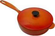 Le Creuset Sauteuse mit Deckel ofenrot 21 cm