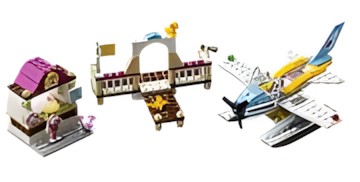 Lego Friends Flugschule mit Wasserflugzeug 3063