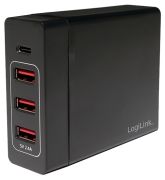 LogiLink USB Tischladeadapter 3x USB-A + 1x USB-C (PA0122)