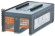 Märklin Bausatz Lokomotivschuppen 7289