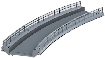 Märklin Gebogenes Rampenstück 74623