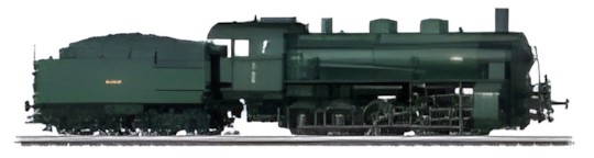 Märklin Güterzug-Dampflokomotive mit Schlepptender 39550