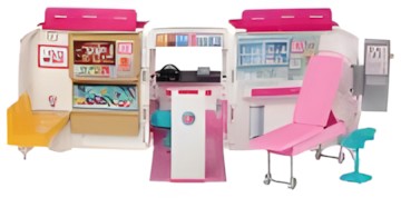 Mattel Barbie 2-in-1 Krankenwagen Spielset (FRM19) Mattel Barbie 2-in-1 Krankenwagen Spielset (FRM19)