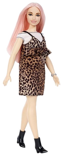 Mattel Barbie Fashionistas Puppe Curvy im Leopardenkleid (FXL49) Mattel Barbie Fashionistas Puppe Curvy im Leopardenkleid (FXL49)