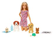 Mattel Barbie Hundesitterin und Welpen (FXH08)