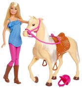 Mattel Barbie Pferd & Puppe (FXH13)