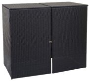 Mendler HWC-E25 2er-Mülltonnenverkleidung 2x 120 l
