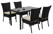 Mendler HWC-G19 Poly-Rattan Garnitur 5-tlg. Mendler HWC-G19 Poly-Rattan Garnitur 5-tlg.