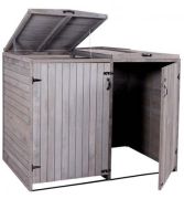 Mendler HWC-H74 2er-/4er-Mülltonnenverkleidung 120x75x96 Mendler HWC-H74 2er-/4er-Mülltonnenverkleidung 120x75x96