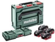 Metabo Basis-Set 4x LiHD 10Ah + ASC 145 DUO + metaBOX (685143000)