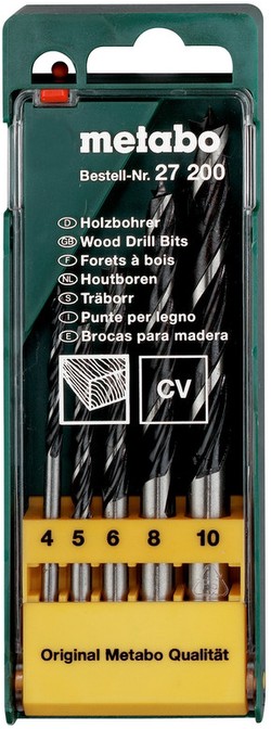 Metabo Holzbohrer-Kassette 5-tlg. (627200000) Metabo Holzbohrer-Kassette 5-tlg. (627200000)