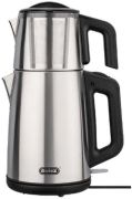 Mulex Tee-Express Edelstahl mattiert Glaskanne 2 l