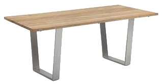 Niehoff Garden Noah Gartentisch Trapezkufe Teak/Edelstahl 180 cm Niehoff Garden Noah Gartentisch Trapezkufe Teak/Edelstahl 180 cm