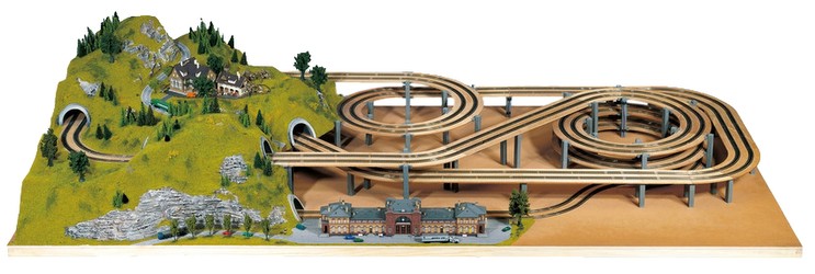 Noch LAGGIES Gleiswendel-Komplettbausatz Grundkreis (53001)