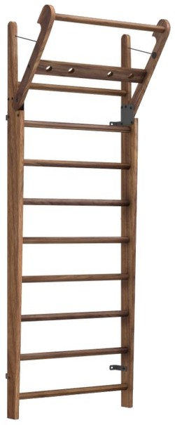 NOHrD WallBar Sprossenwand Nussbaum 10