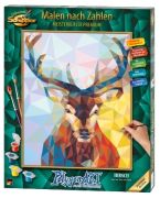 Noris Malen nach Zahlen Polygon Art Hirsch