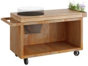 OFYR Kamado Table Corten 135 PRO Teakholz BGE