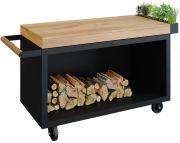 OFYR Mise en Place Table Black 135 PRO Teakholz