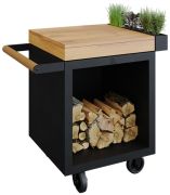 OFYR Mise en Place Table Black 65 PRO Teakholz