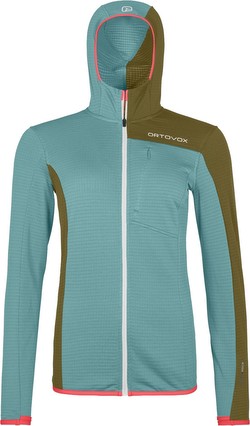 Ortovox Fleece Light Grid Hooded Jacket Damen