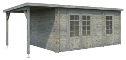 Palmako Ella 13,1+3,9 m² imprägniert