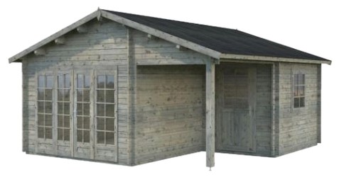 Palmako Irene 21,9+5,2 m² imprägniert