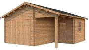 Palmako Roger 21,9 + 5,2 m² mit Holztor imprägniert