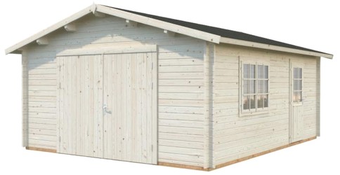 Palmako Roger 23,9 m² mit Holztor naturbelassen