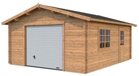 Palmako Roger 23,9 m² mit Sektionaltor imprägniert