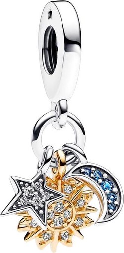 Pandora Bicolor Himmlischer Dreifacher Charm-Anhänger (762676C01)