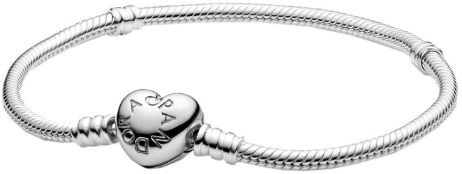 Pandora Moments Schlangen-Gliederarmband mit Herz-Verschluss (590719-18) Pandora Moments Schlangen-Gliederarmband mit Herz-Verschluss (590719-18)