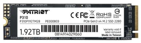 Patriot Memory P310 M.2 PCIe SSD 240GB