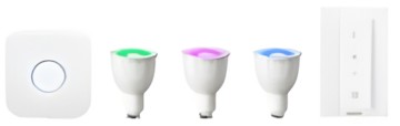 Philips Hue White and Color Ambiance GU10 + Schalter Starter Kit
