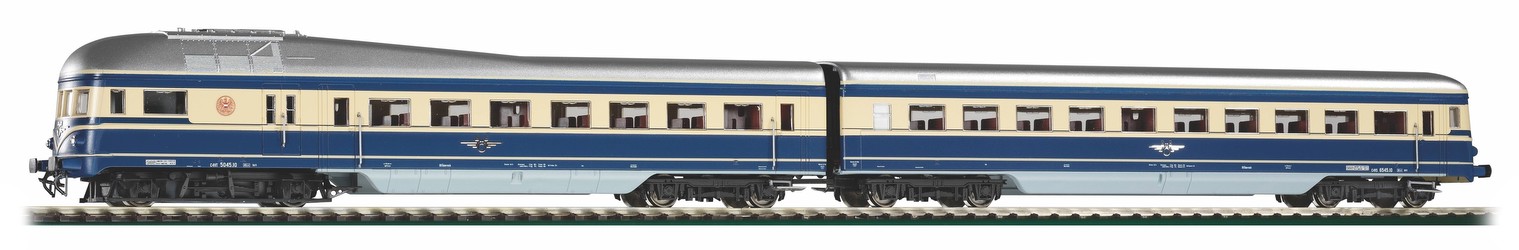 Piko H0 Dieseltriebwagen Rh 5045 ÖBB III Blauer Blitz 2tlg. (52072) Piko H0 Dieseltriebwagen Rh 5045 ÖBB III Blauer Blitz 2tlg. (52072)