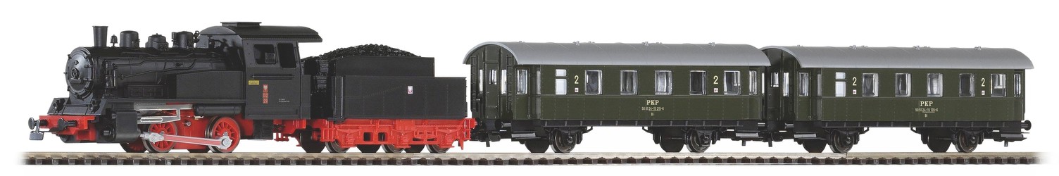 Piko Start-Set Dampflok mit Personenwagen PKP (97933)