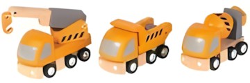 PlanToys PlanCity Strassenbau LKWs 6047