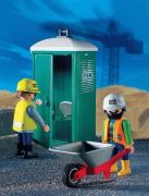 Playmobil Bau Mobile Toilette mit Bautrupp 3275