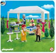 Playmobil Hochzeitsgäste im Partyzelt 4308
