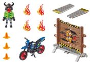 Playmobil Stuntshow Motorrad mit Feuerwand (70553)