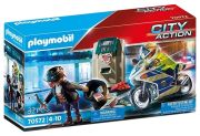 Playmobil City Action Polizei-Motorrad Verfolgung des Geldräubers (70572)