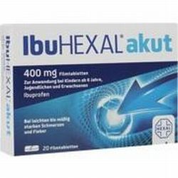 Hexal AG IBUHEXAL AKUT 400, 20 Filmtbl. (N2) 400 mg akut