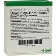 Biologische Heilmittel Heel CIMICIFUGA HOMACCORD AMP., 10 St.