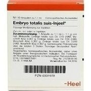 Biologische Heilmittel Heel EMBRYO TOTAL. SUIS INJEELE 1,1 ML, 10 St.