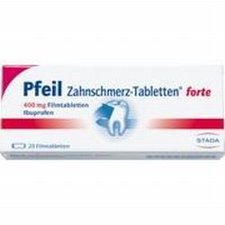 PFEIL ZAHNSCHMERZTAB FORTE, 20 Filmtbl. (N2) 400 mg