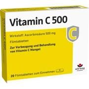 Wörwag Pharma VITAMIN C 500, 20 Filmtbl. (N1) 500 mg