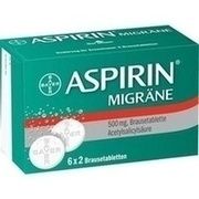 Bayer Vital ASPIRIN MIGRAENE, 6×2 Brausetbl. (N2) Bayer Vital ASPIRIN MIGRAENE, 6×2 Brausetbl. (N2)
