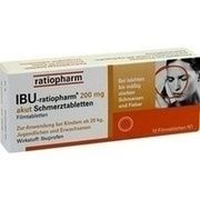 Ratiopharm IBU-ratiopharm 200 AKUT, 10 Filmtbl. (N1) 200 mg