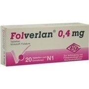 Verla-Pharm Arzneimittel FOLVERLAN 0.4MG, 20 Tbl. (N1) 0,4 mg