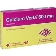 Verla-Pharm Arzneimittel CALCIUM VERLA 600 MG FILMTABLETTEN, 40 St.