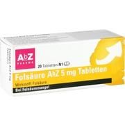 AbZ-Pharma FOLSÄURE ABZ 5 MG TBL., 20 Tbl. (N1)